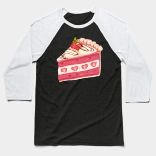 Strawberry cake Baseball T-Shirt